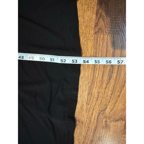 Matty M Women's Soft Knit V Neck Split Hem Maxi Dress Black Size XL Summer Style - Picture 8 of 8